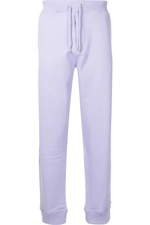 Helmut Lang 3D logo cotton track pants