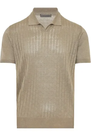 corneliani Linen polo shirt