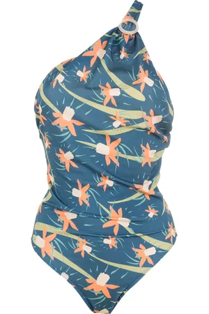 Brigitte Helena one-shoulder swimsuit