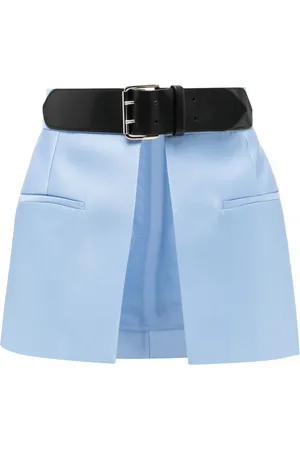 DICE KAYEK High-waisted peplum belt skirt