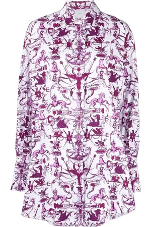 Patou Stories and Tales print shirt dress