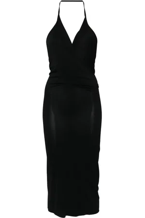 Rick Owens Rose cowl-effect midi dress