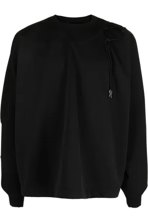 YOSHIO KUBO Crew-neck tie-fastening sweatshirt