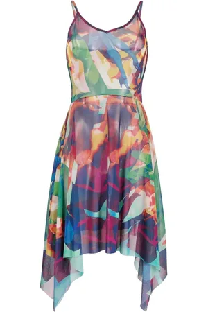 Jean Paul Gaultier 1990s abstract-print handkerchief dress