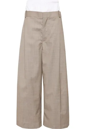 Hed Mayner Layered wide-leg trousers