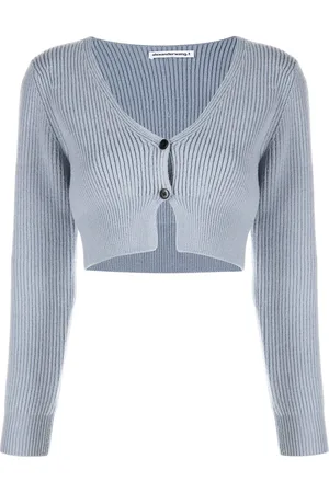 Alexander Wang Ribbed-knit cropped cardigan