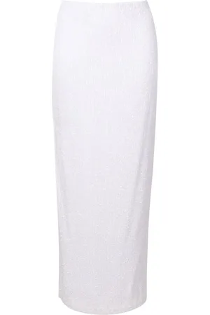 Gloria Coelho Sequin-embellished midi skirt