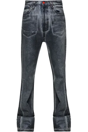 Members OF The Rage Acid-wash high-rise flared jeans