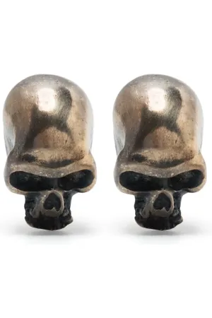 WERKSTATT:MÜNCHEN Skull silver earrings