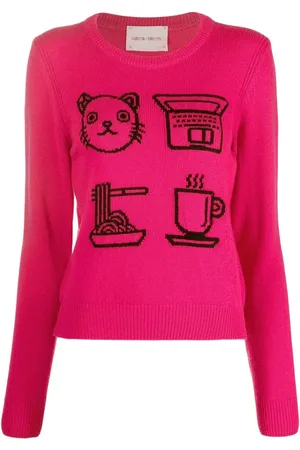 Alberta Ferretti Graphic-print detail jumper