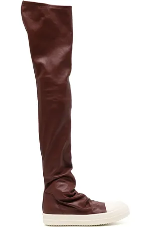 Rick Owens Thigh-high leather boots