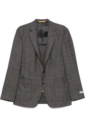 CANALI Check-pattern blazer