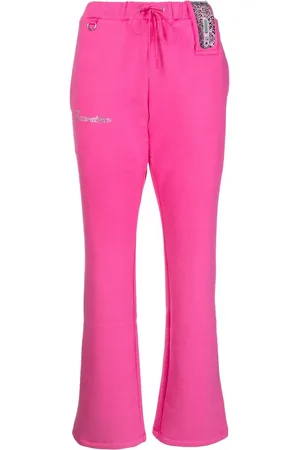 DOUBLET Rhinestone-logo detail track pants