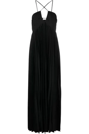 P.A.R.O.S.H. Palmer pleated long-length dress