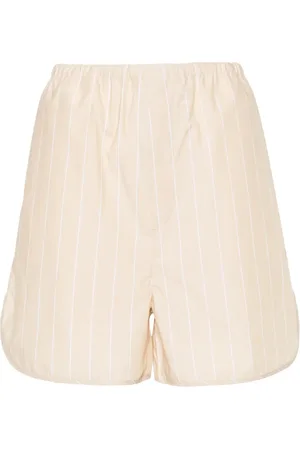 Filippa K Striped organic-cotton shorts