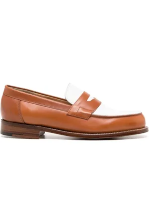GRENSON Colour-block leather loafers