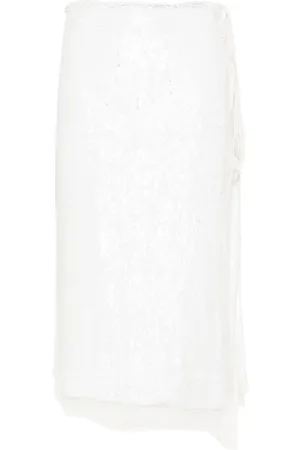 P.A.R.O.S.H. Gabriel sequinned wrap skirt