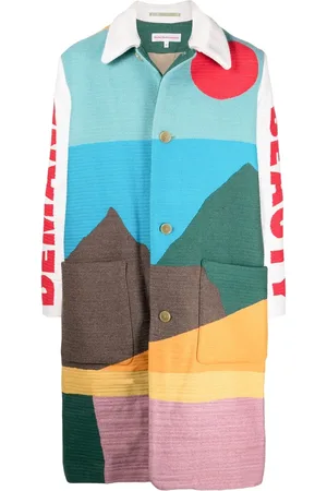 WALTER VAN BEIRENDONCK 2000s pre-owned Demand Beauty printed coat