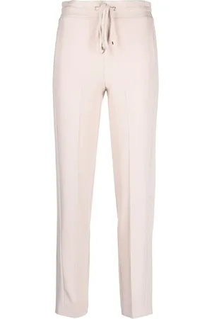 BLUMARINE Drawstring slim-fit trousers