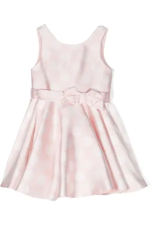 Abel & Lula Polka-dot satin dress