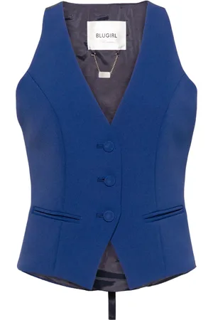 Blugirl Single-breasted crepe waistcoat