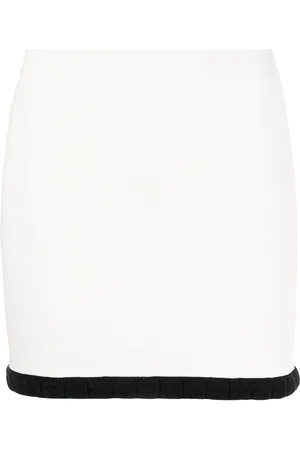 Alexander Wang Logo-trim jacquard mini skirt