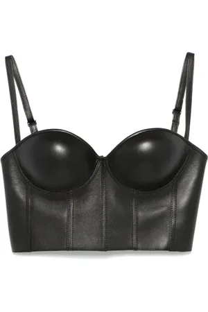 Alexander McQueen Leather bralette