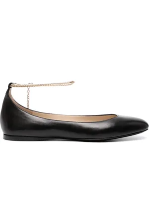 Giorgio Armani Chain link-detail leather ballerina shoes