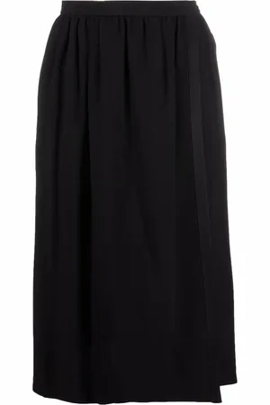 Saint Laurent 1970s high-waisted silk skirt