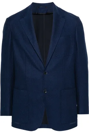 CANALI Textured-finish single-breasted blazer