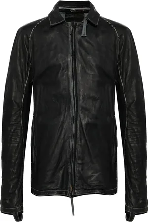 11 BY BORIS BIDJAN SABERI Leather jacket