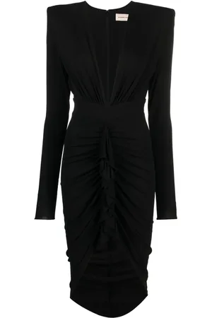 ALEXANDRE VAUTHIER Gathered midi dress