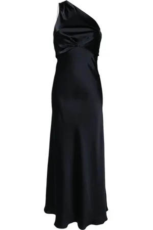 BLANCA One-shoulder satin gown