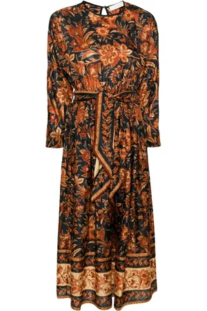 ZIMMERMANN Junie silk midi dress