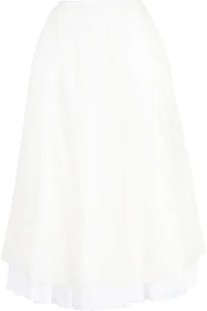 Khaite Luca A-line midi skirt