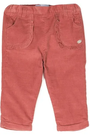 Tartine Et Chocolat Ruffle-detail corduroy trousers