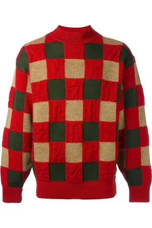 Issey Miyake Checked jumper