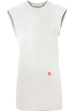 Alexander Wang Logo-print jersey mini dress