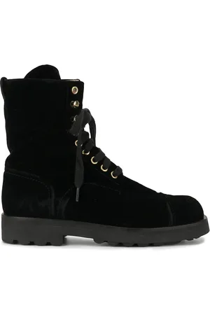 CHANEL 1990s logo ankle boots
