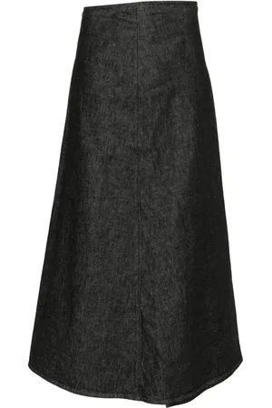 YOHJI YAMAMOTO Pleat-detail A-line skirt