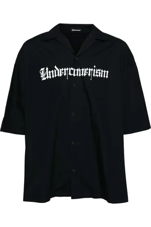 Undercoverism Logo-print cotton shirt