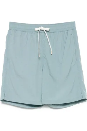 ELEVENTY Checked swim shorts
