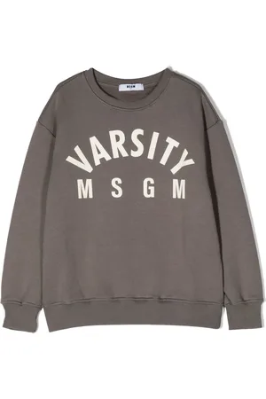 Msgm Logo-print cotton sweatshirt