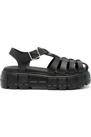 Miu Miu Appliqué-logo flatform sandals