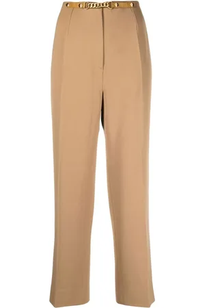 Céline 1980s pre-owned chain-detail tailored trousers