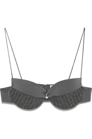 ALEX PERRY Pinstripe bra top