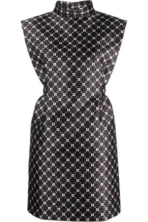 Lanvin Floral-print satin minidress