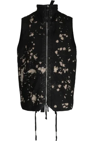 11 BY BORIS BIDJAN SABERI High-neck camouflage-pattern gilet