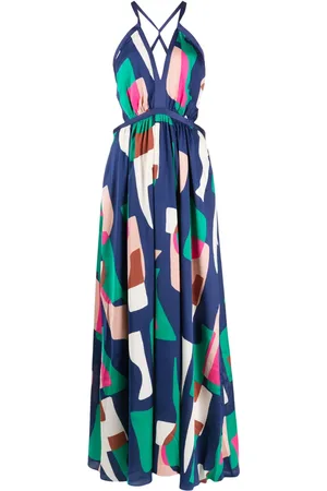 Bash Goomy geometric-print maxi dress