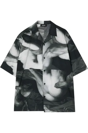 EgonLab Graphic-print cotton shirt